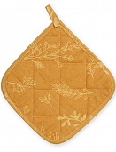 "Прихватка рогожка 20х20 ""Радушная хозяйка"" (Ботаника охра)"