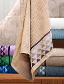 Полотенце махровое Призма 70х130 хвойный