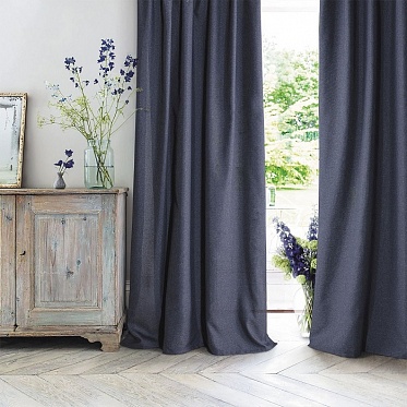 Штора 165/280 Home$Style рогожка Индиго