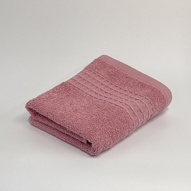 Полотенце махровое Мохито Он и Она 50х80 тем.розовый 