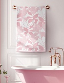 Полотенце 50*90 Самойловский Текстиль Цветочный сад Чайная роза/белый вид 2