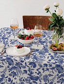 Скатерть рогожка 145*145  Vse DOMA  рис.60287-1 Елена Прекрасная 