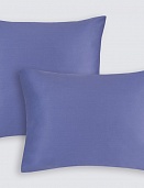 Наволочки из сатина Моноспейс Ecotex 2шт. 70*70 синий