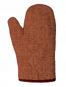 Прихватка-рукавица рогожка  18х28 Vse DOMA рис.60008-20 Терракот