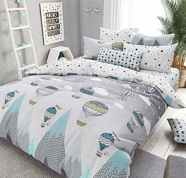 КПБ 1,5 сп. поплин тинейджер Бояртекс Путешествие