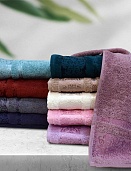 Полотенце махровое Luxor 50х90 бордовый диз. Вероника