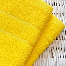Полотенце махровое Юнона Он и Она 100*150 желтый