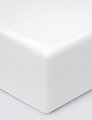 Простыня из сатина Моноспейс Ecotex 1,5 спальная белая