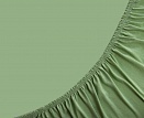 Простыня на резинке трикотажная СВС 200*200*20 хаки