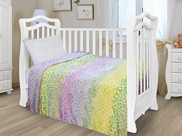 Радуга плед детский велсофт Аделис 100х140