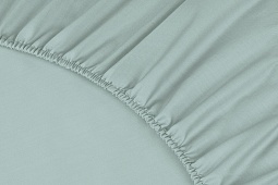 Простыня на резинке Моноспейс Ecotex 90*200*23 нежно-голубая