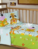 КПБ детское поплин с простыней на рез.140х107 "Матильда"
