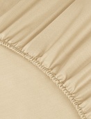 Простыня на резинке Моноспейс Ecotex 160*200*23 кремовая