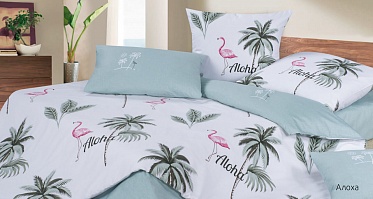 Алоха постельное бельё из сатина Harmonica Ecotex семейное