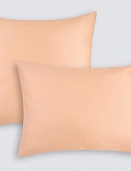 Наволочки из сатина Моноспейс Ecotex 2шт. 70*70 персиковый