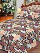 JF-503 покрывало гобеленовое многоцветное Акварель 150х200