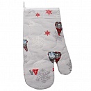 Рукавичка стеганая 30х17, рогожка (Лесные гномы)