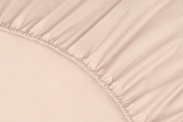Простыня на резинке Моноспейс Ecotex 140*200*23 пудровая