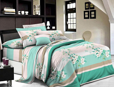 КПБ 2-х сп. Бязь Люкс с европростыней 11532