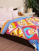 Поп-Арт постельное бельё из поплина Ночь Нежна 2 спальное с европростынёй (брак упаковки)