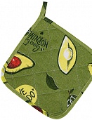 "Прихватка рогожка 20х20 ""Радушная хозяйка"" Авокадо"