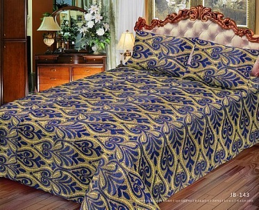 JB-143 покрывало гобеленовое двухцветное Акварель 150х200