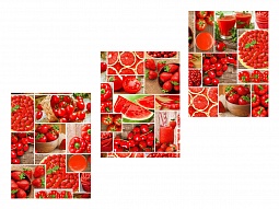 Сочное ассорти набор полотенец 60*45 3 шт., вафельн.