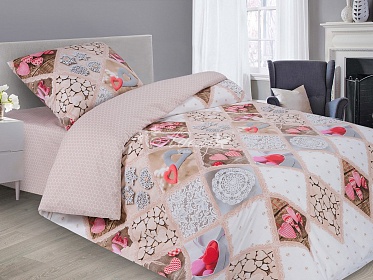 КПБ 1,5 сп. Валентинка Адель 70х70