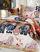 C-56 детское постельное белье из поплина Сайлид 1,5 спальное, наволочка 50*70