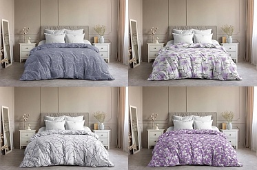 Пододеяльник из поплина Ночь Нежна 200*220 микс