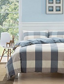 N-6 постельное белье из сатина  Organic СайлиД 2 спальное с европростынёй