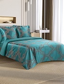 Альфредо постельное бельё из сатин-жаккарда Estetica Ecotex евро в подарочном чемодане