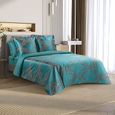 Альфредо постельное бельё из сатин-жаккарда Estetica Ecotex евро в подарочном чемодане