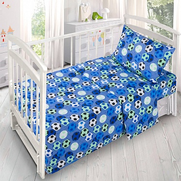 Футбол 737040 постельное бельё в кроватку из поплина Ночь Нежна