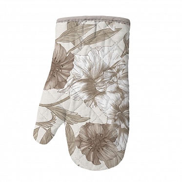 Прихватка рогожка 18х18 Vse DOMA  рис 60050-2 Флора