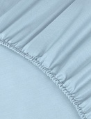 Простыня на резинке Моноспейс Ecotex 160*200*23 голубая