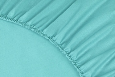Простыня на резинке Моноспейс Ecotex 140*200*23 бирюзовая