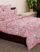 Таксим бордо постельное бельё из поплина Ночь Нежна евро (брак упаковки)