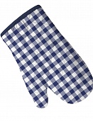 Прихватка-рукавица 18х28 Fine Line рис 62065-1 Синяя клетка