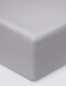 Простыня из сатина Моноспейс Ecotex евро  темно-серая