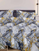 КПБ 1,5 сп. Бязь диз. № 189 Мрамор 8, Вид, серый (N)