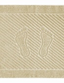 Коврик для ванной махровый Гефест Он и Она 50*70 кремовый