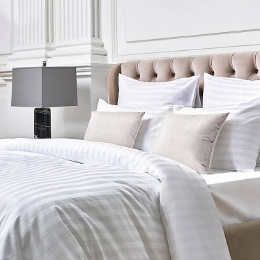 Жасмин постельное бельё из страйп-сатина Ecotex евро