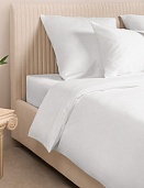 Пододеяльник из сатина Моноспейс Ecotex евро белый