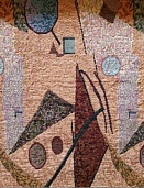 JМ-052 покрывало гобеленовое многоцветное Акварель 150х200