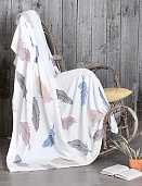 "Плед ""Амели"" 150х200, велсофт (Перышки ВБ)"