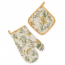 Хербал Набор для кухни 2 предмета (рукавичка-прихватка, прихватка)