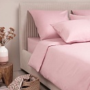 Простыня из сатина Моноспейс Ecotex 1,5 спальная светло-розовая