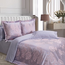 Летиция постельное бельё из сатин-жаккарда Estetica Ecotex 2 спальное с европростынёй в подарочном чемодане