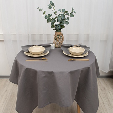 Скатерть саржа 120х145 (Графит ОП)